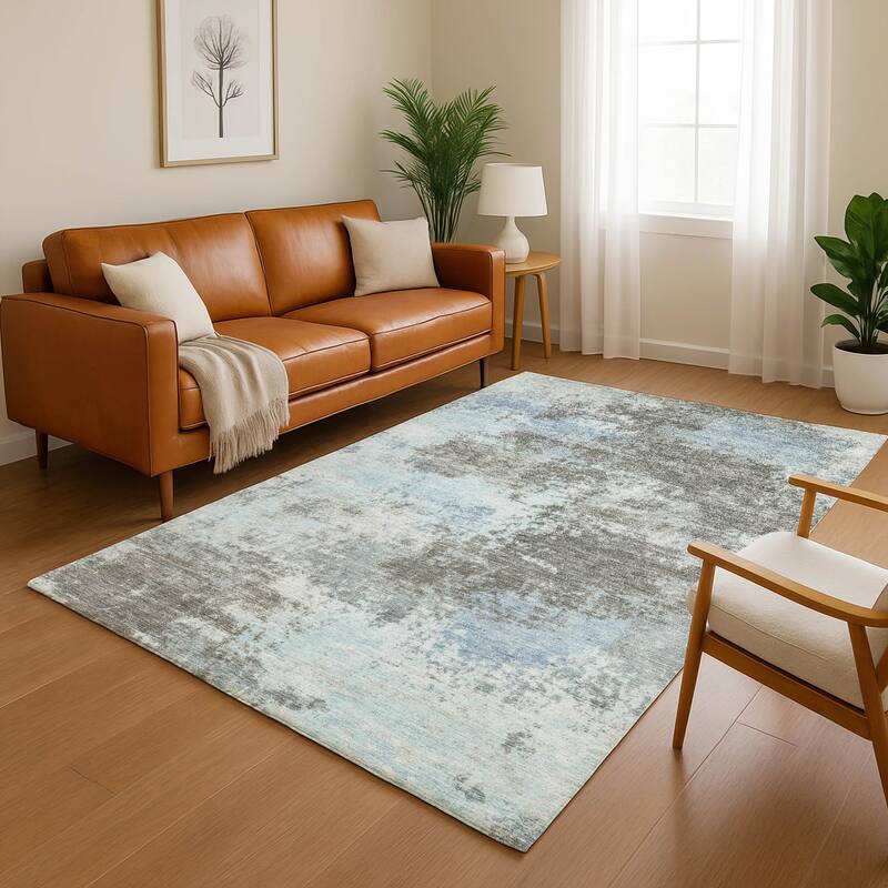 Premium Washable Super Soft Abstract Casual Mayfield Rug - Taupe - 10' x 14'