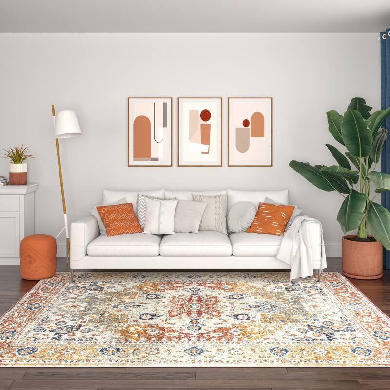 Chesney Bohemian & Eclectic Medallion Indoor Area Rug
