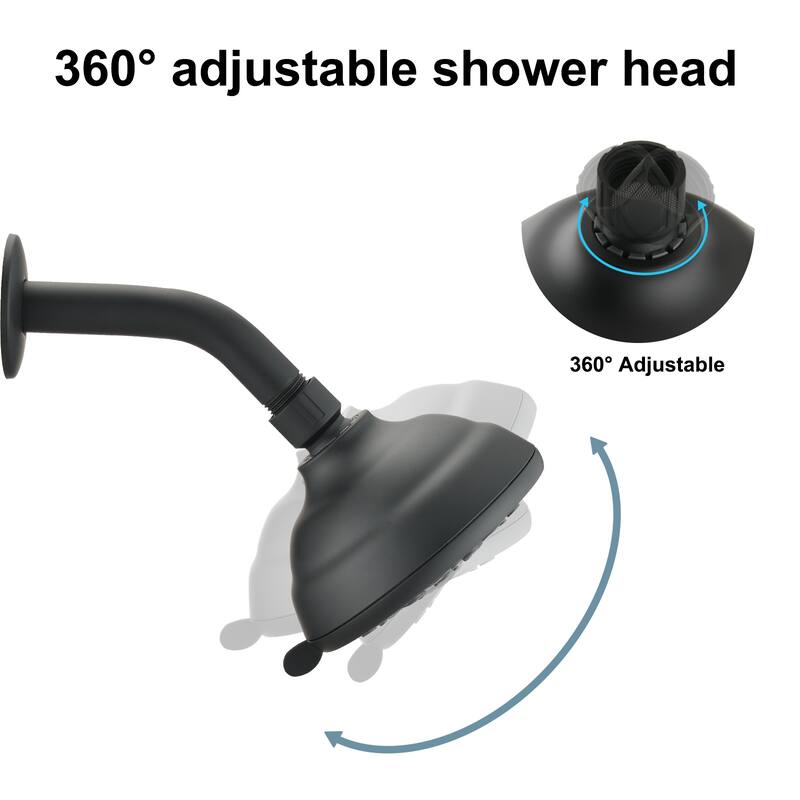YASINU 7 Function Shower Head High Pressure Shower Heads Adjustable
