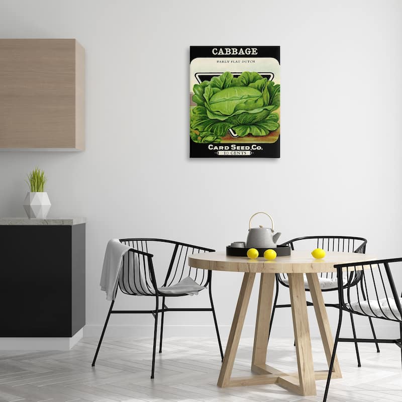 Stupell Vintage Garden Cabbage Canvas Wall Art Design By Lil' Rue