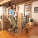 preview thumbnail 1 of 8, Evenflo Walk-Thru 32" Top of Stairs Baby Gate Farmhouse Collection