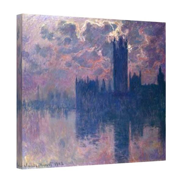Shop Easy Art Prints Claude Monet S Houses Of Parliament Sunset