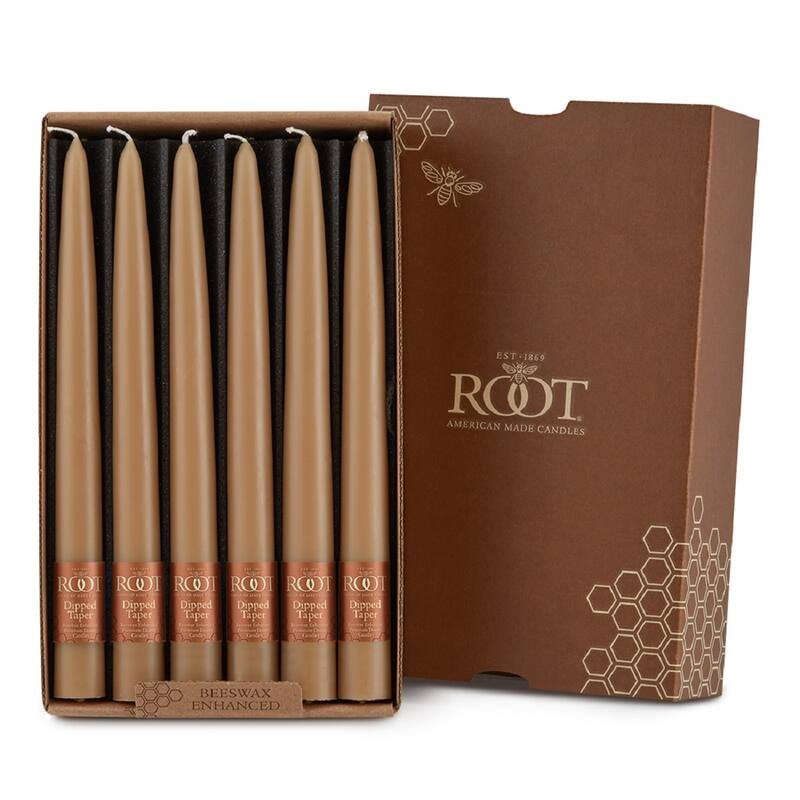 ROOT Hand Dipped Taper Candles - 12 Ct - Beeswax - 9 X .88