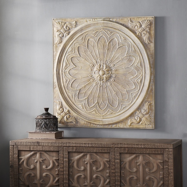 Traditional Dimensional Natural Slate Medallion Wall Decor. Opens flyout.