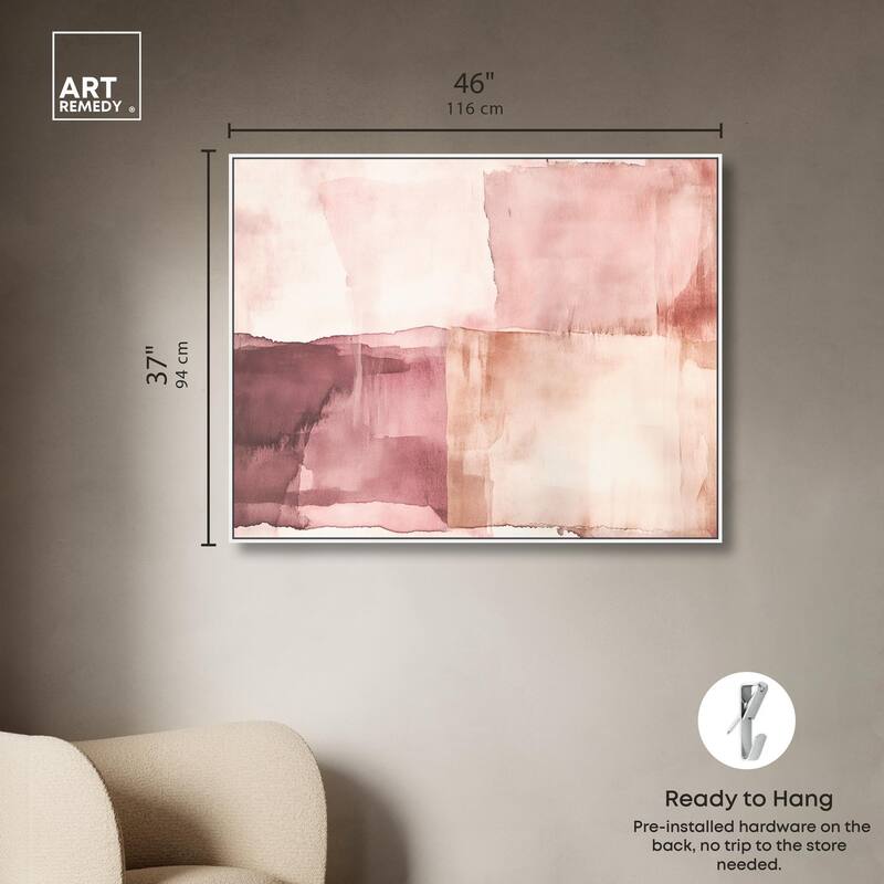 Faded Crimson II Canvas by Art Remedy
