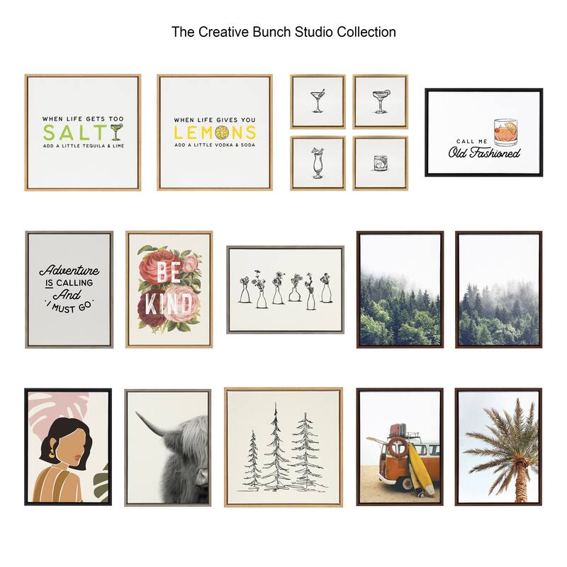 Kate and Laurel Sylvie Call Me Old Canvas by The Creative Bunch Studio
