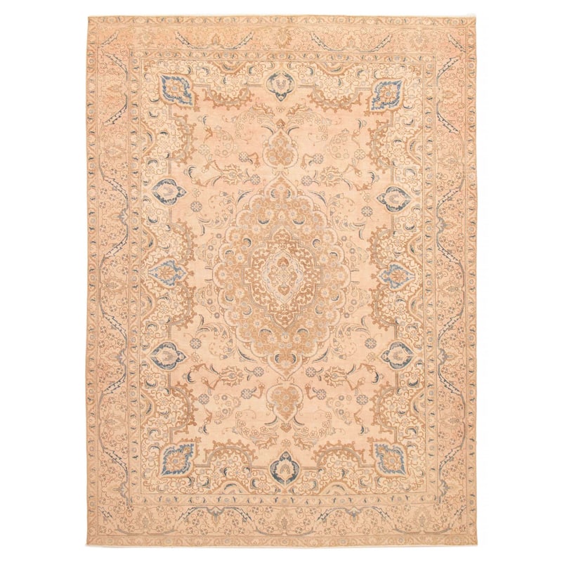 ECARPETGALLERY Hand-knotted Antalya Vintage Light Copper Wool Rug - 9'9 x 13'1 - Light Copper - 9'9 x 13'1