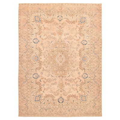 ECARPETGALLERY Hand-knotted Antalya Vintage Light Copper Wool Rug - 9'9 x 13'1