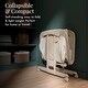 preview thumbnail 4 of 12, Evolur Kinsley Quickfold Portable Bassinet in Dark Gray, Adjustable Height, One-Step Fold, Wheels for Easy Mobility