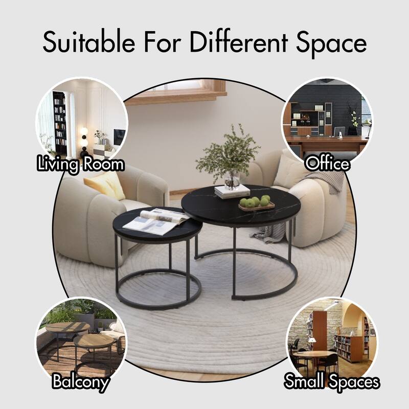 Nesting Coffee Table Set of 2