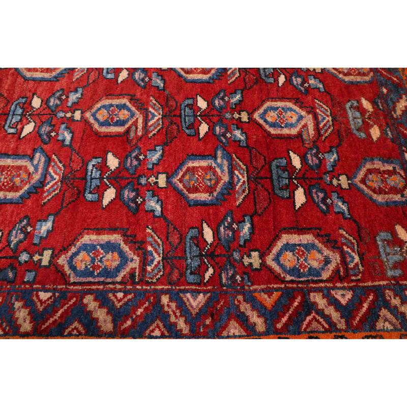 ECARPETGALLERY Hand-knotted Melis Red Wool Rug - 4'9 x 6'6