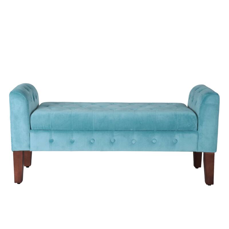 Copper Grove ArumVelvet Tufted Storage Bench / Settee
