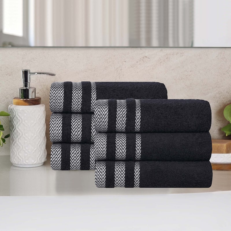 Superior Hays Cotton Soft Medium Weight Hand Towel Set of 6
