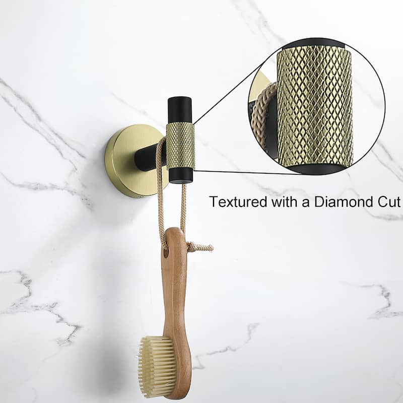4-Piece Bath Hardware Set Towel Holder Set Toilet Paper Holder Set