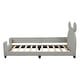 preview thumbnail 11 of 20, Twin Upholstered Daybed with Carton Ears Headboard, Grey