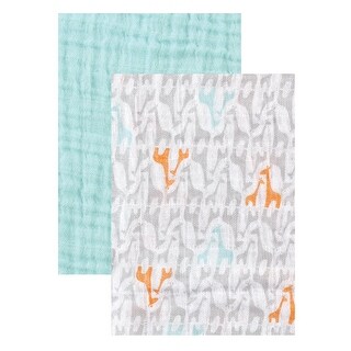 Yoga Sprout Baby Boy Cotton Muslin Swaddle Blankets, Giraffe, One Size - Giraffe - One Size