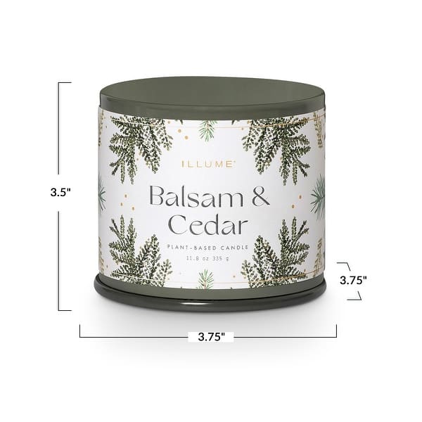 dimension image slide 0 of 14, ILLUME Noble Holiday Balsam & Cedar Candle
