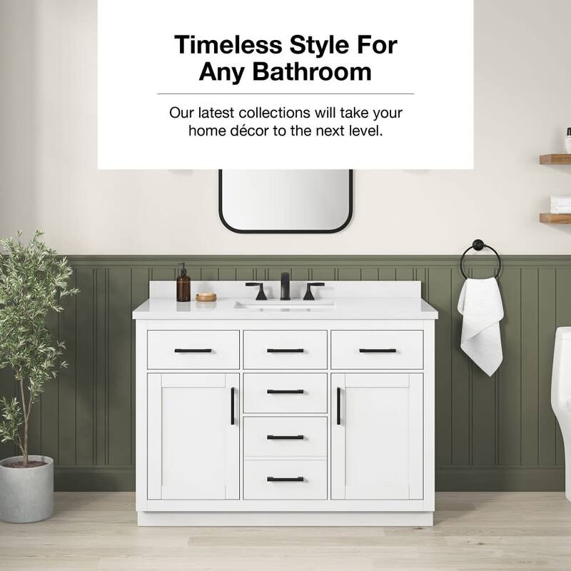 Ove Decors 15VVA-BAI348 Bailey 48" Free Standing Single Basin Vanity