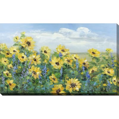 "Sunflower Fields Forever " by Sally Swatland Print on Canvas