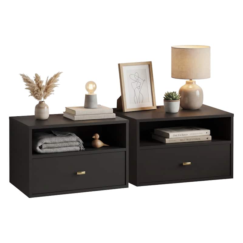 Prepac Hanging Nightstands - Set of 2
