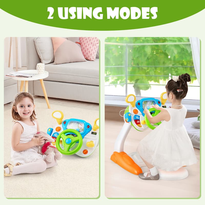 Kids Pretend Ride on Toy Driver Simulation Car Toddler Gift - Colorful
