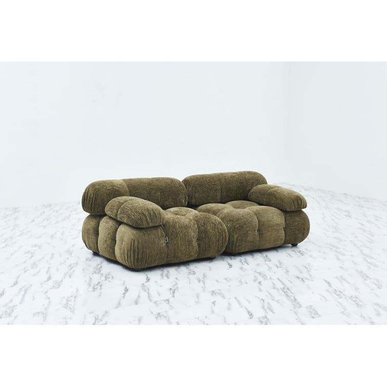 Leeven 76'' Upholstered Loveseat - Bronze