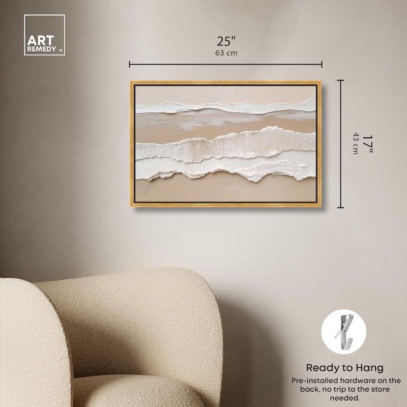 Textured Sea II Canvas by Art Remedy