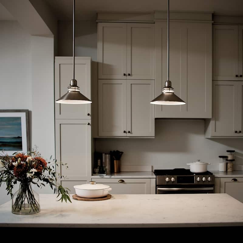 Kichler Lighting Grenoble Collection 1-light Brushed Nickel Mini Pendant - Brushed Nickel