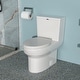 Ceramic Single Flush One Piece Toilet with Soft Closing Seat - Bed Bath ...