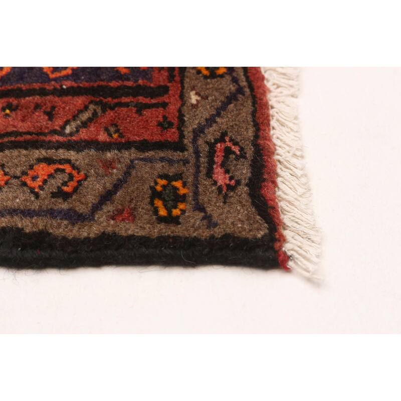 ECARPETGALLERY Hand-knotted Andelz Red Wool Rug - 3'3 x 4'9