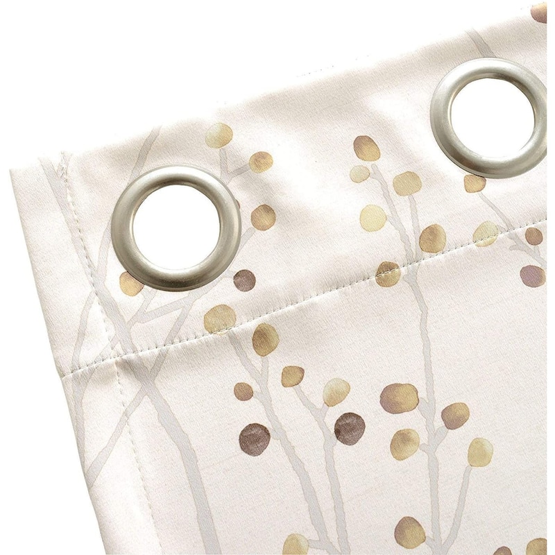 DriftAway Harper Ink Botanical Room-darkening Curtain Panel Pair