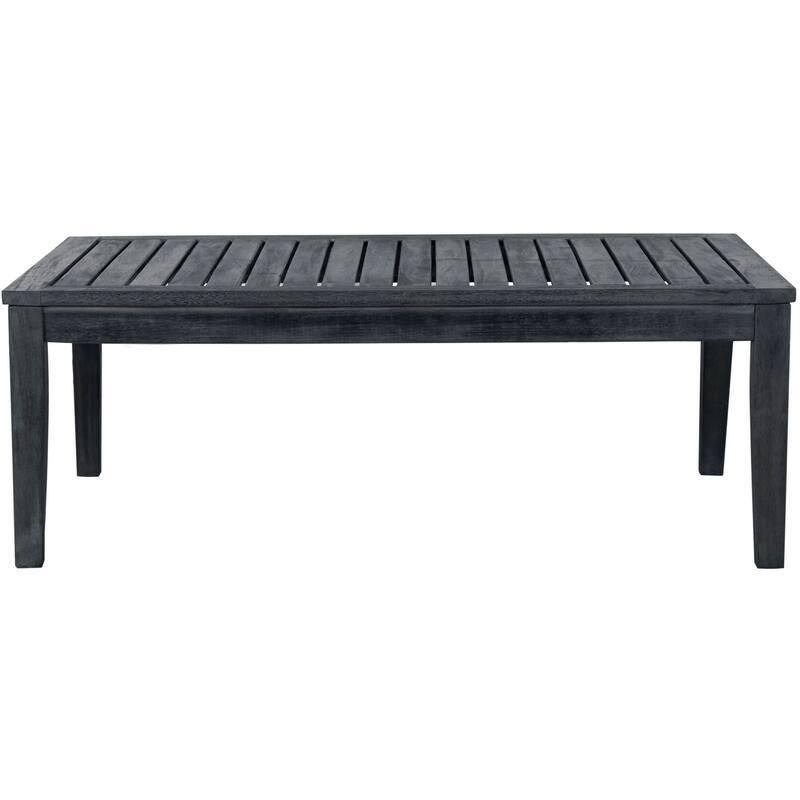 SAFAVIEH Outdoor Arely Acacia Wood 4-Piece Patio Set - 48W x 32D x 25H