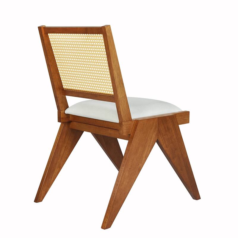 6PCS Rattan Wooden Extendable Dining Table Se