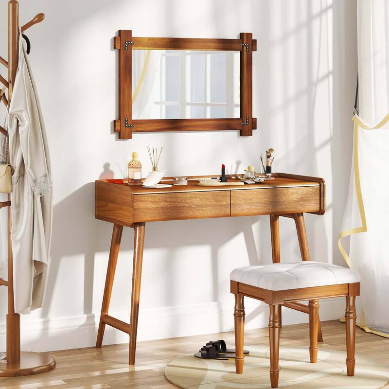 Costway 30 x 20/35 x 24/40 x 28.5 Inch Shatterproof Wall Mirror with