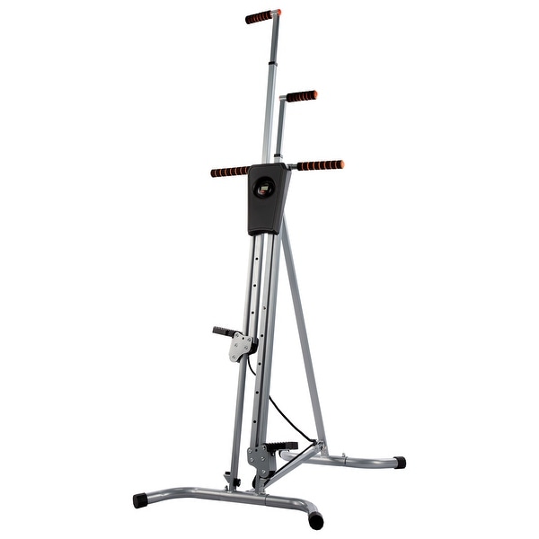 folding vertical stair climber exercise machine