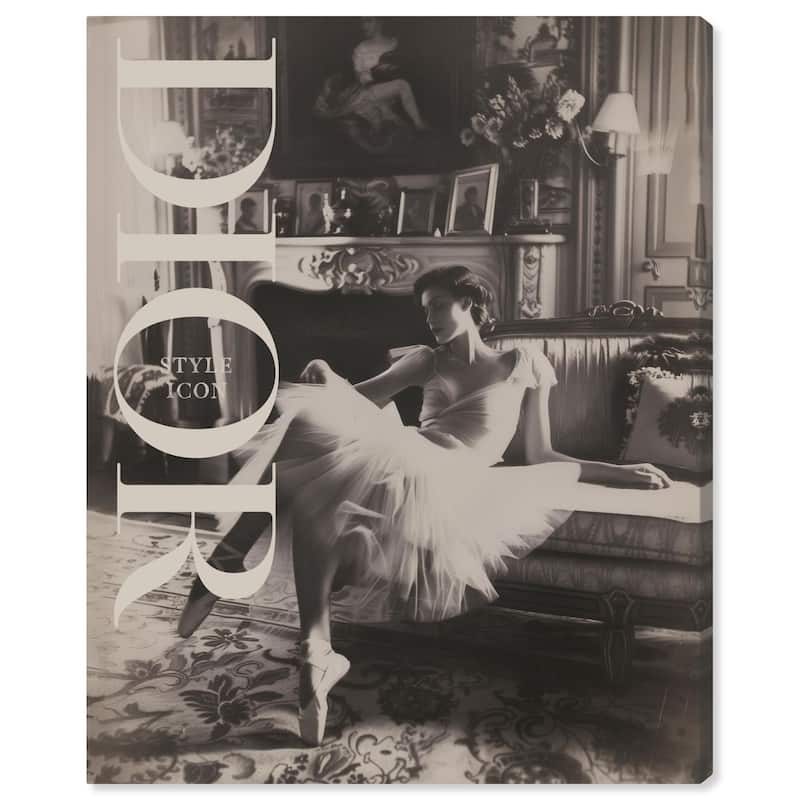 Style Ballerina Cover Canvas by Art Remedy, Gallery Wrapped - 36" x 45"