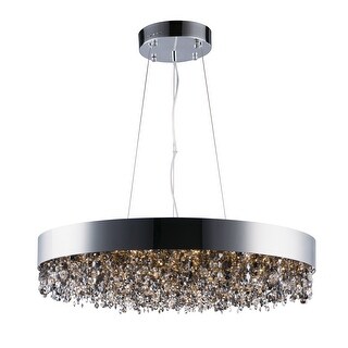 Mystic 22-light 30" Wide Steel Pendant - Polished chrome