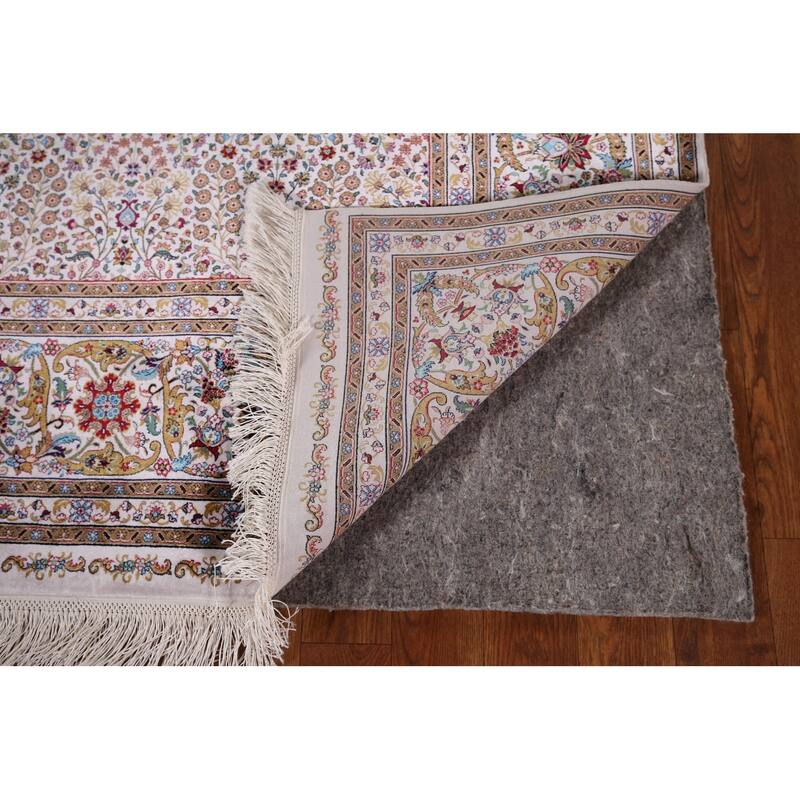 Turkish Tabriz Traditional Rug Machine Made Silk & Polyester Carpet - 5'1" x 7'5"