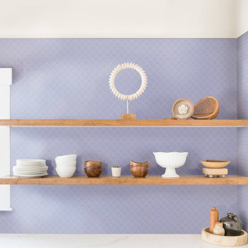 Merola Tile Hudson Tangier Lavendar 12-3/8" x 12-3/8" Porcelain Mosaic Floor and Wall Tile - Case (10 Tiles)