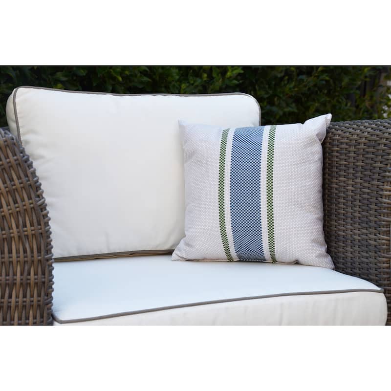 20 x 20 inch Grain Sack Outdoor Pillow