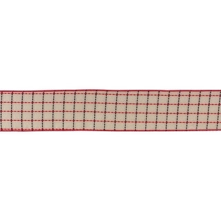 Green and Red Criss Cross Wired Ribbon (Set of 3) - Bed Bath & Beyond ...