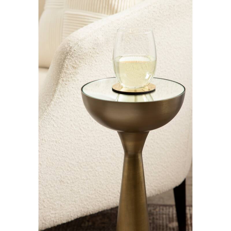 Kate and Laurel Chandon Mirrored Drink Table