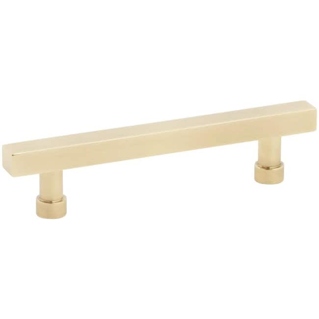 Schaub and Company 211079 NOHO 4" Center to Center Solid Metal Modern - Vintage Brass