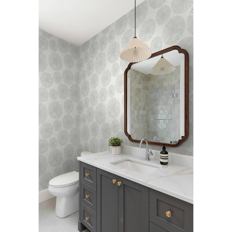 Seabrook Designs Yvette Sunburst Unpasted Wallpaper