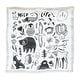 preview thumbnail 1 of 3, Wee Gallery Wildlife Reversible Playmat - Multi-Color