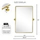 preview thumbnail 37 of 126, TEHOME Woodvale Rectangle Vertical Metal Wall Mirrors
