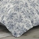 preview thumbnail 7 of 6, Laura Ashley Annalise Floral Grey Cotton Bonus Comforter Set