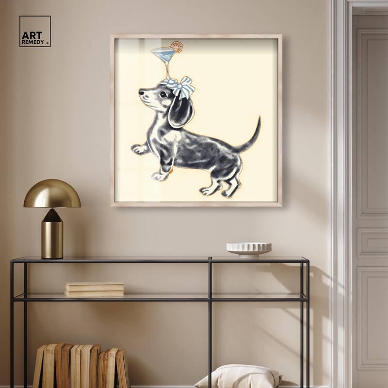 Martini Pup I Shadowbox by Art Remedy