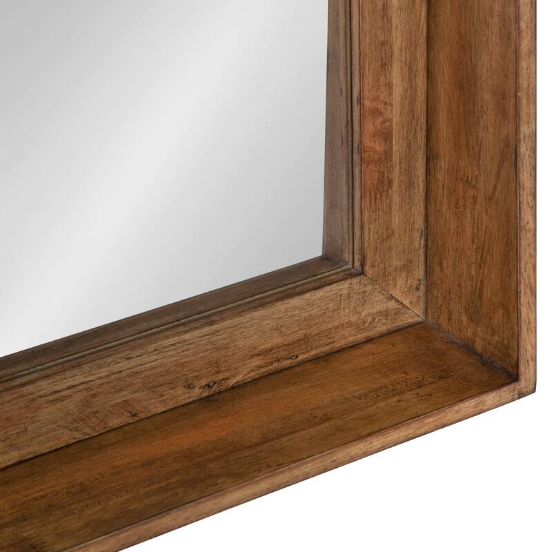 Kate and Laurel Basking Wall Mirror with Shelf