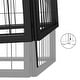 preview thumbnail 15 of 16, vidaXL Dog Playpen Kennel Dog Cage Puppy Pet Exercise Wire Fence Steel Black